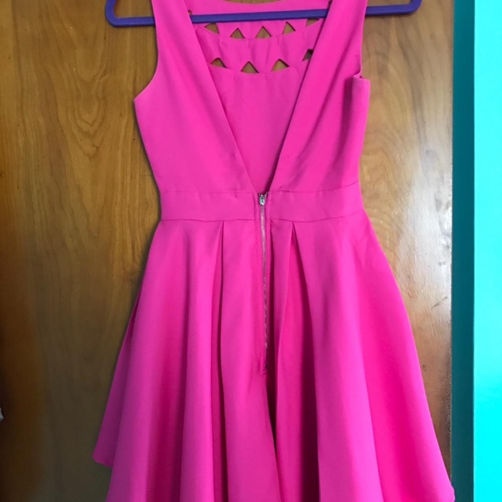 Pink Fit And Flare